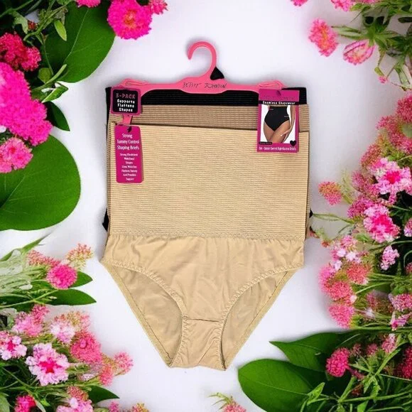 Betsey Johnson Strong Control Tummy Control Seamless Shapewear 3pc Set - Picture 5 of 9